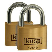 Kasp K12540D2 Premium Brass Padlock - 40mm - Twin