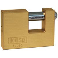 kasp k17063d brass shutter lock 63mm