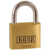 kasp k12540sd premium brass padlock 40mm ssteel shackle