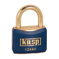 kasp k12440blua1 brass padlock 40mm brass shackle blue ka24402