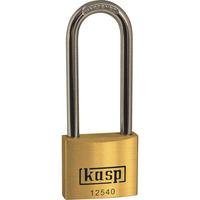 Kasp K12540L63A5 Premium Brass Padlock - 50x80mm - Long Shackle - ...
