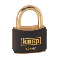 kasp k12440blaa1 brass padlock 40mm brass shackle black ka