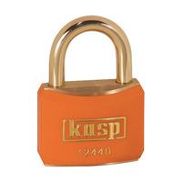 kasp k12440orad brass padlock 40mm brass shackle orange