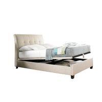 Kaydian Accent Upholstered Ottoman Bed Frame Superking Oatmeal