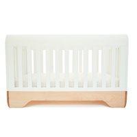 kalon studios echo baby cot toddler bed in white maple
