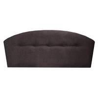 kali upholstered headboard hessian chocolate king