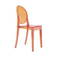 Kartell Victoria Ghost Chair transparent orange (4857)