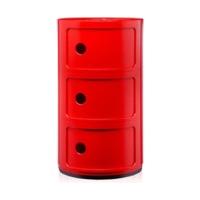 kartell componibili cupboard 3 elements red 4967