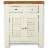 Kaveri Distressed Painted Hall Cabinet - 2 Door 2 Drawer