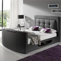 kaydian design bowburn 4ft 6 double leather tv bed