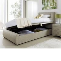 kaydian design buttons 3ft single fabric ottoman bed