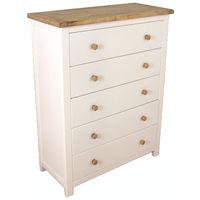 Kansas 5 Drawer Wide Chest