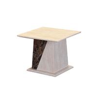 Kati Marble Effect End Table In Cream
