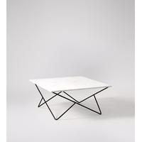 Katrina coffee table in White Marble & Black