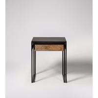 Kassel side table set in mango wood & black