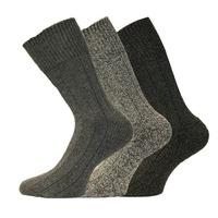 Kato Mens No Elastic Chunky Short Wool Mix Work Gardening Thermal Boot Socks 6pk