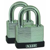 Kasp 130 Laminated Steel Padlock - 50 Millimeters - Twin