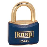 kasp 124 brass padlock 40 millimeters brass shackle blue ka24402 keyed ...