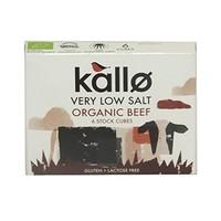 Kallo Organic Very Low Salt Beef Stock Cubes (51g) - Pack of 6