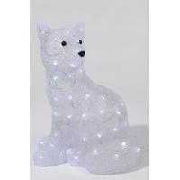 Kaemingk LED Outdoor Acrylic Fox 43cm Cool White