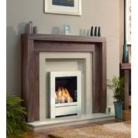 kansas timber fireplace package with sensation electric fire