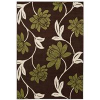 Kampala Green Floral Modern Rug