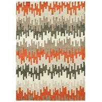 Kampala Orange & Grey Contemporary Rug