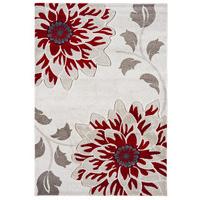 Kampala Red Flower Modern Rug