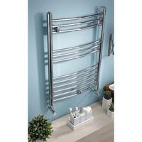 kartell k rail curved towel radiator premium 500mm wide premium chrome ...