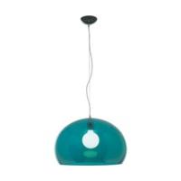 kartell fly pendant light petrol blue