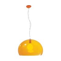 kartell fly pendant light orange