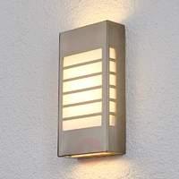 Karly LED outdoor wall light, stainless steel