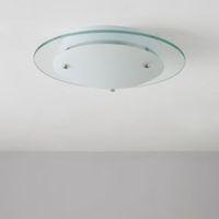 katie white frosted ceiling light