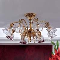 kaisa candelabra style chandelier glittery gold