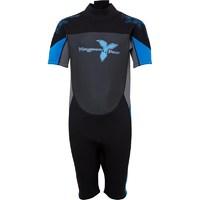 kangaroo poo boys shortie wetsuit blueblackgrey