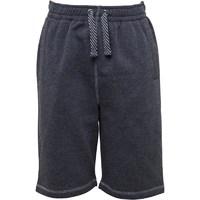 kangaroo poo boys fleece shorts charcoal marl