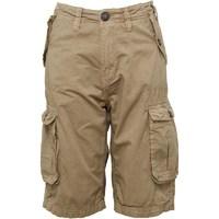 kangaroo poo boys twill combat shorts stone