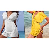 kaftan dress yellow or white