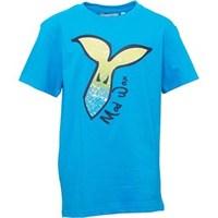 kangaroo poo boys chest print t shirt turquoise