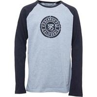 Kangaroo Poo Boys Raglan Long Sleeve Top Grey/Charcoal