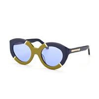 Karen Walker Eyewear KW Flowerpatch Navy Khaki Gold