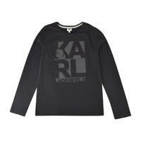 karl lagerfeld children boys long sleeved logo t shirt