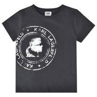 KARL LAGERFELD Infant Boys Stamp Logo T Shirt