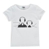 KARL LAGERFELD Children Girls Headphones T Shirt