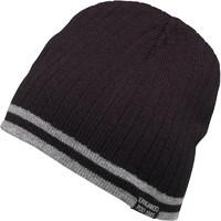 Kangaroo Poo Mens Beanie With Striped Edge Black