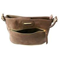Kangol Leather Brown X Body Shoulder Bag