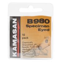 Kamasan B980 Barbed Specimen Eyed Hooks - Size 8