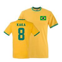 kaka brazil ringer tee yellow