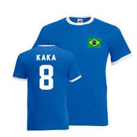 kaka brazil ringer tee blue