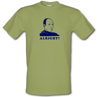 Karl Pilkington - Alright? male t-shirt.